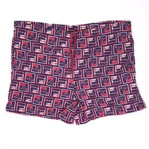 Vintage Fila Mens XXL Swim Trunks Suit Logo Print Mesh Lined 90s Shorts